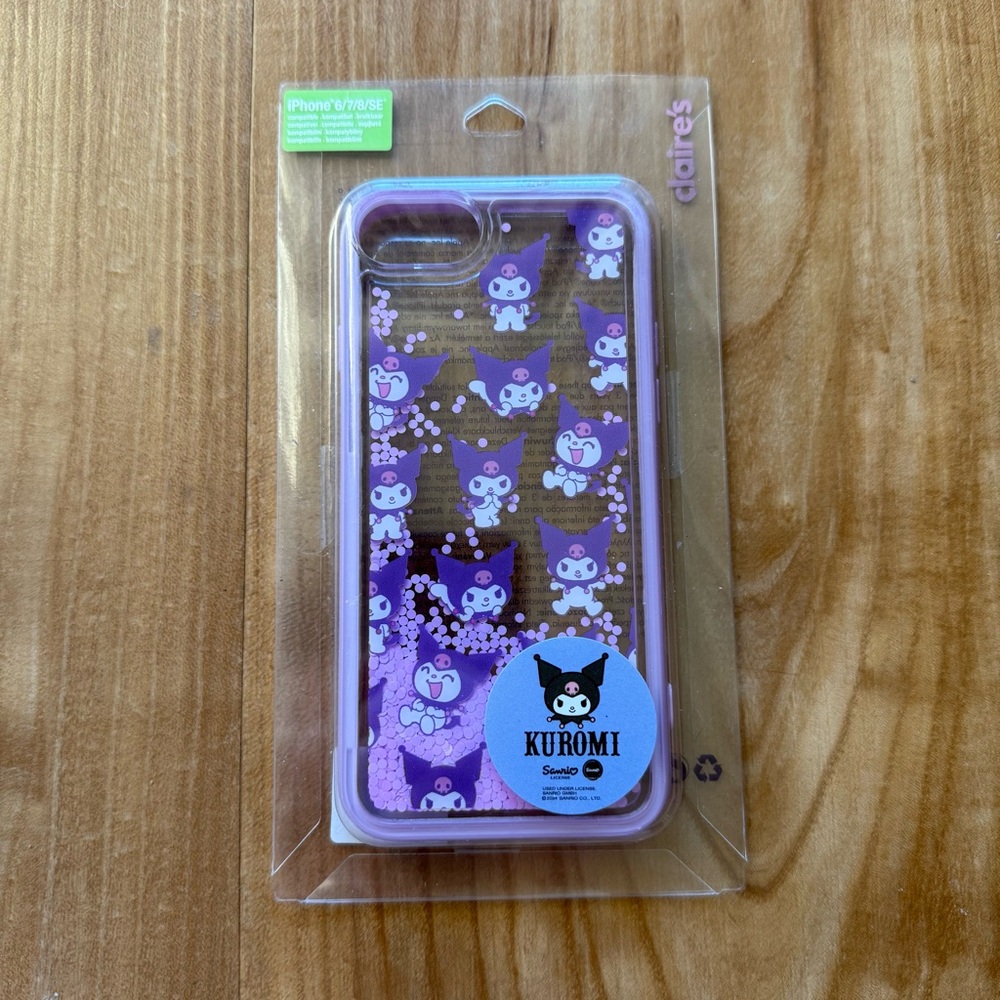 Claire's Purple Kuromi Phone Case for iPhone 6 7 8 SE